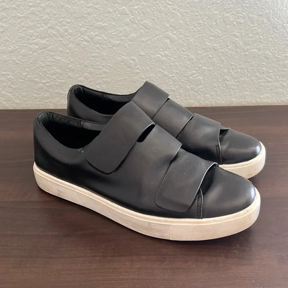 Silent D x Free People | Verges Black Leather Sneaker 39 - Picture 1 of 8